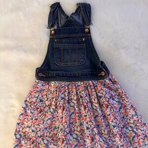 Jordache Denim and Floral Kids Overalls